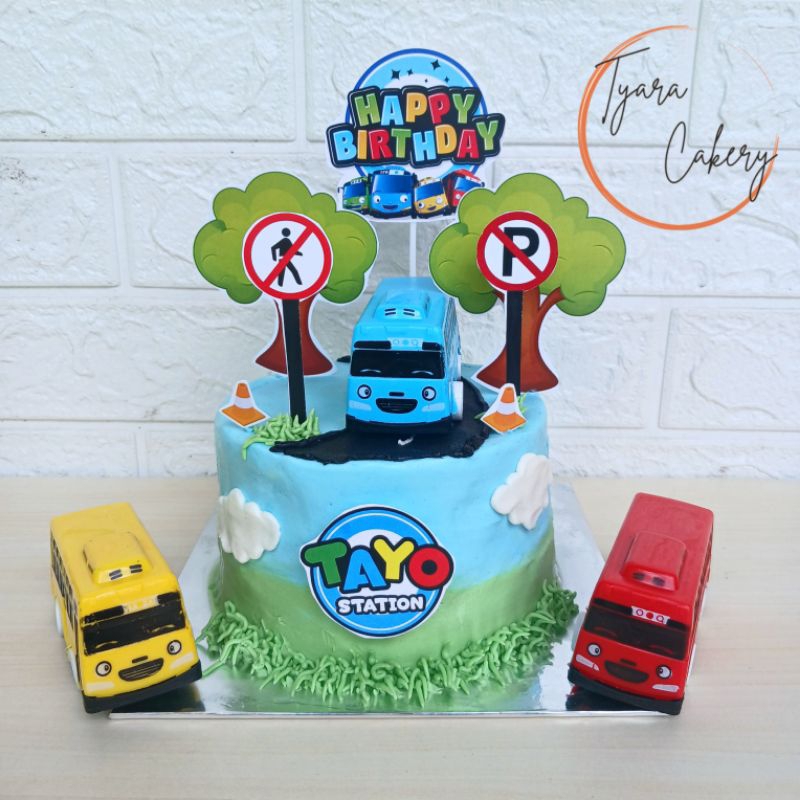 

Cake Tema Tayo | Cake Tayo | Cake Custom Bandung