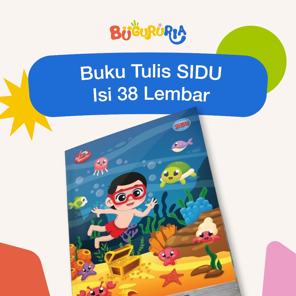 

Bu Guru Ria - 10 Buku Tulis Sidu Isi 38 Lembar [1Pak]