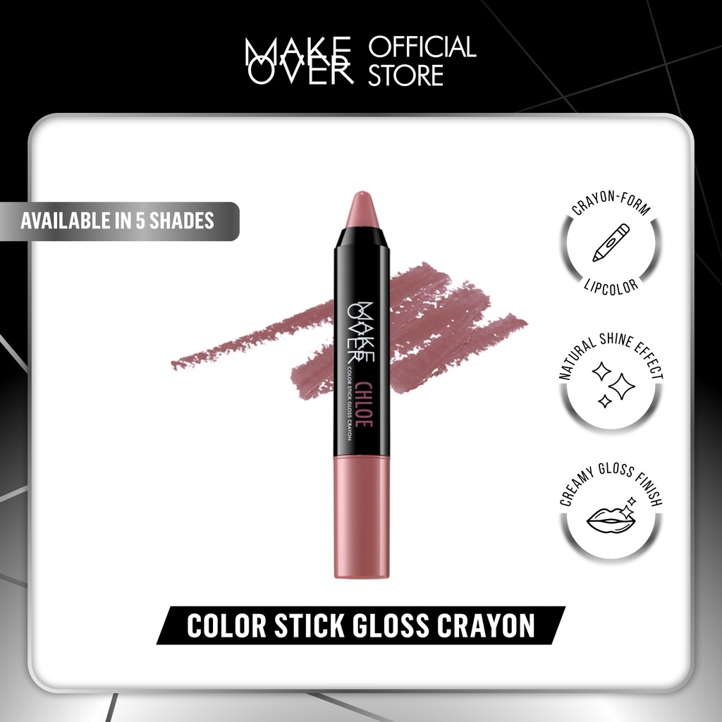 

❤️Semangat Baru 2❤️ MAKE OVER Color Stick Gloss Crayon 3 g - Lipstick Gloss