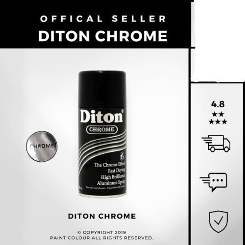 Cat Semprot DITON CHROME ALUMINIUM 300cc / Diton Krom / Cat Krom DITON