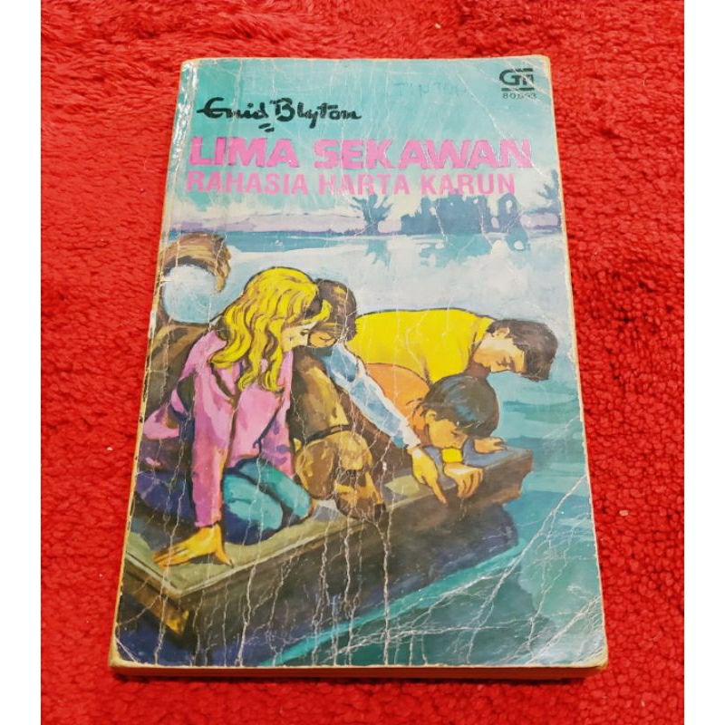 Novel Enid Blyton Lima Sekawan "Rahasia Harta Karun" ORI cover lama