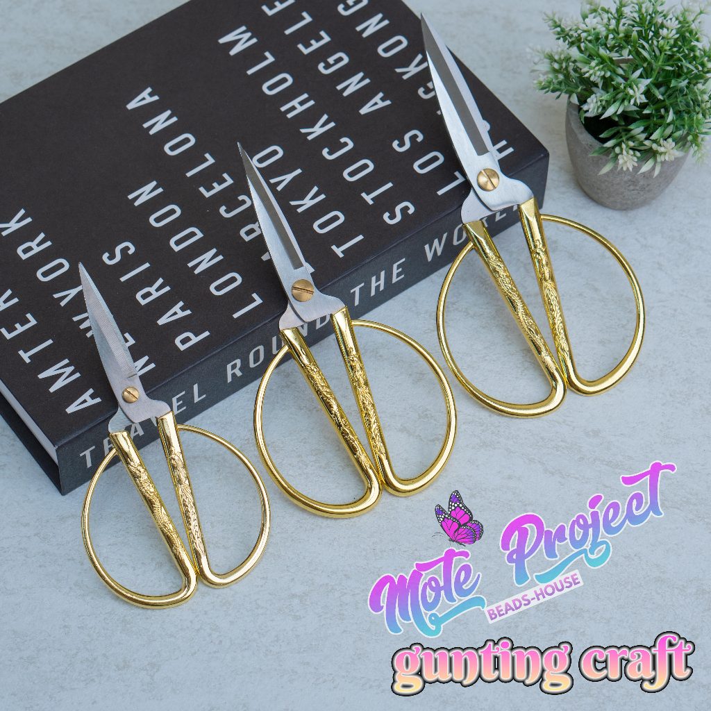 

Gunting DIY Stainless Steel Gold Series Peralatan Kerajinan (1pcs)