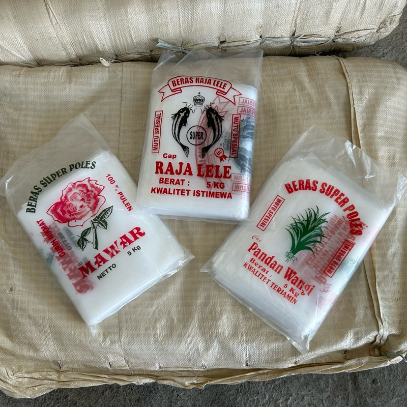 Plastik Beras 5 kg PE 2 Warna [ISI 100 pcs]