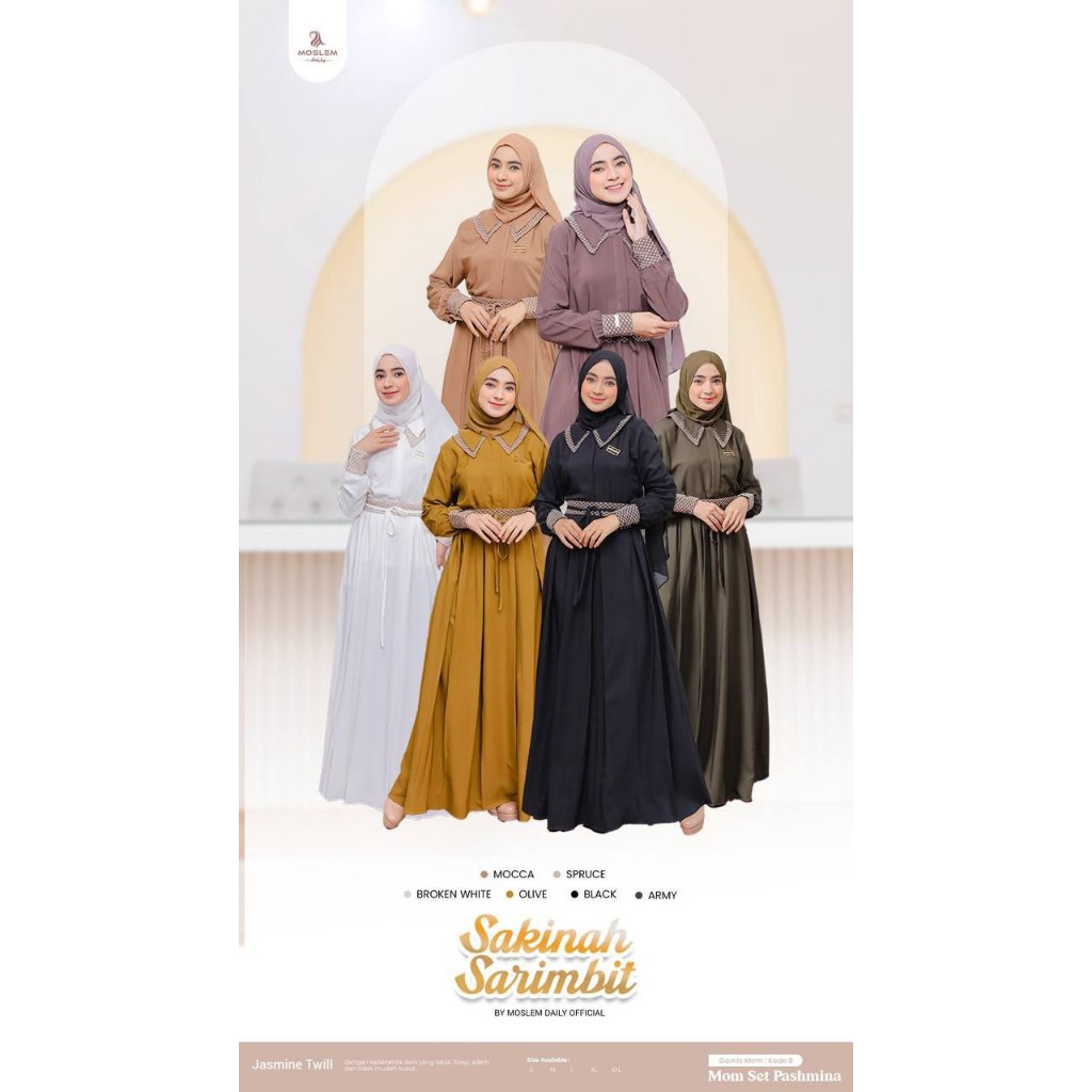 SAKINAH SARIMBIT - DRESS MOM & KIDS BY MOSLEM DAILY