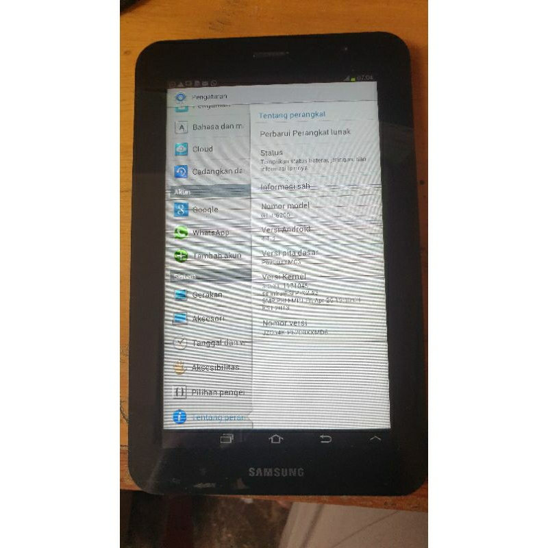 Lcd Mesin Original Samsung Tab P6200