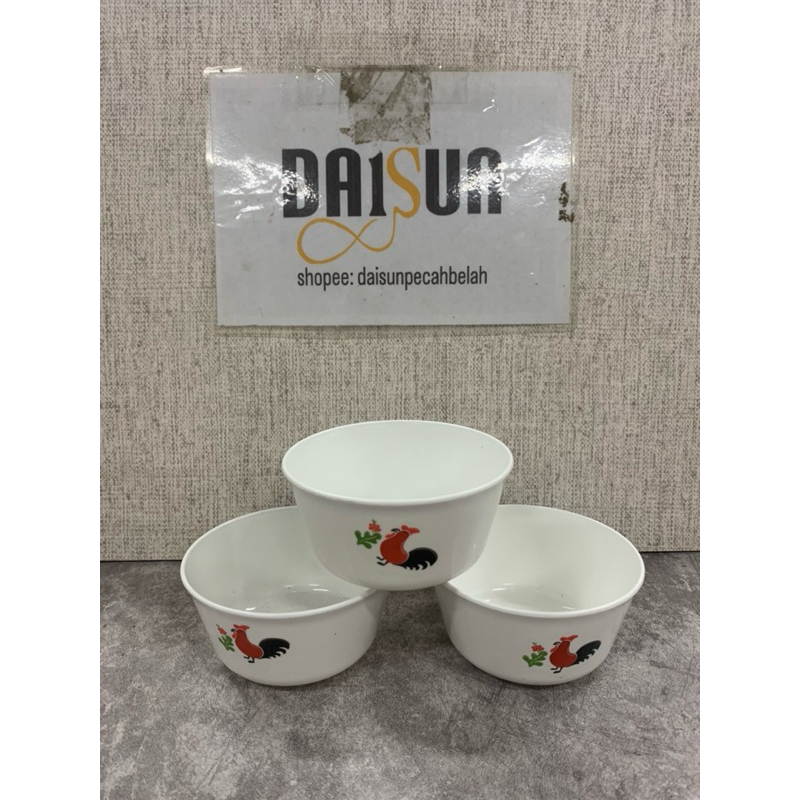MANGKOK MINI MANGKOK PLASTIK KECIL MOTIF AYAM JAGO DS3317