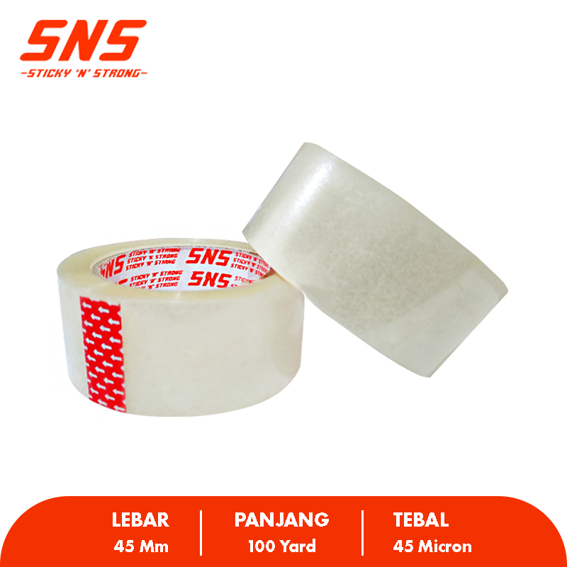 

Lakban Bening Coklat 45 mm, 100 Yard
