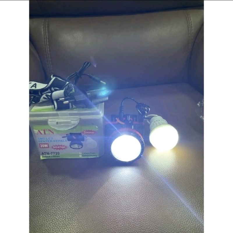 Senter Kepala ATN-7715 / 7720 / timer / Senter Kepala+ Lampu DC 7715