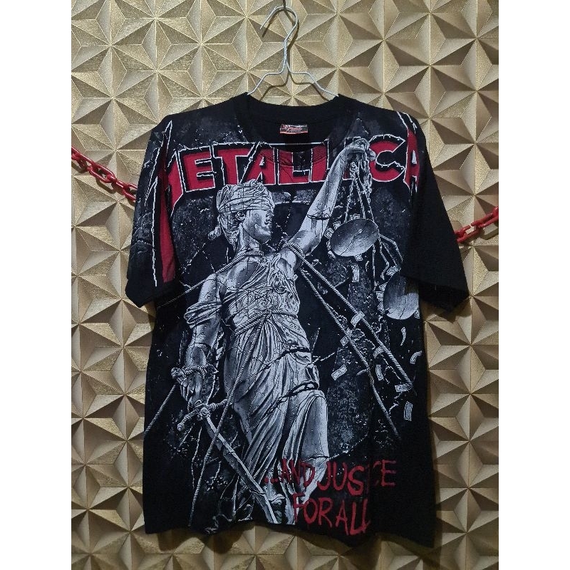 kaos metallica bootleg vintage aop second