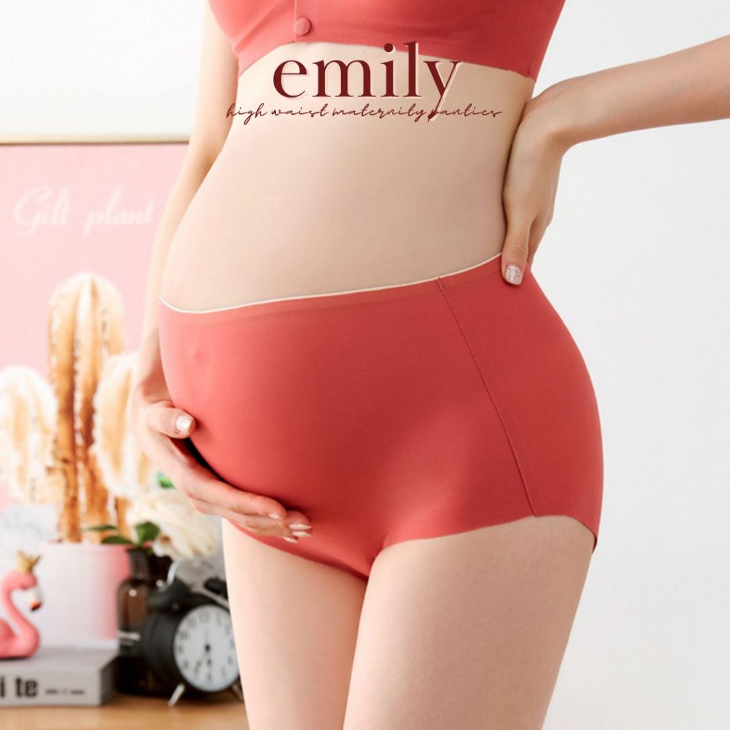 Celana dalam hamil seamless / CD Hamil High Waist / Maternity Panties - Emily Undies