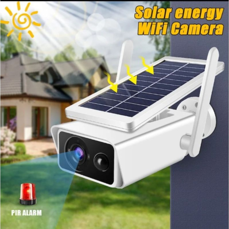 NEW IP CAMERA SOLAR CCTV MOTION DETECTION ALARM OUTDOOR IP WIFI WIRELESS