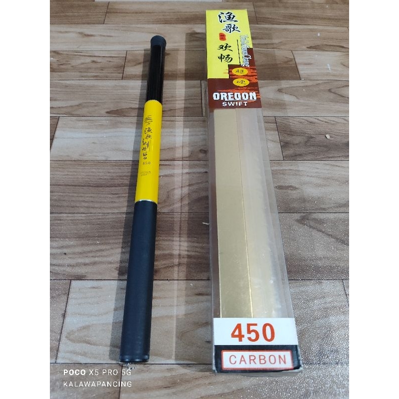 Tegek Carbon Ruas Pendek Oregon Swift 450 (Bonus Kail)