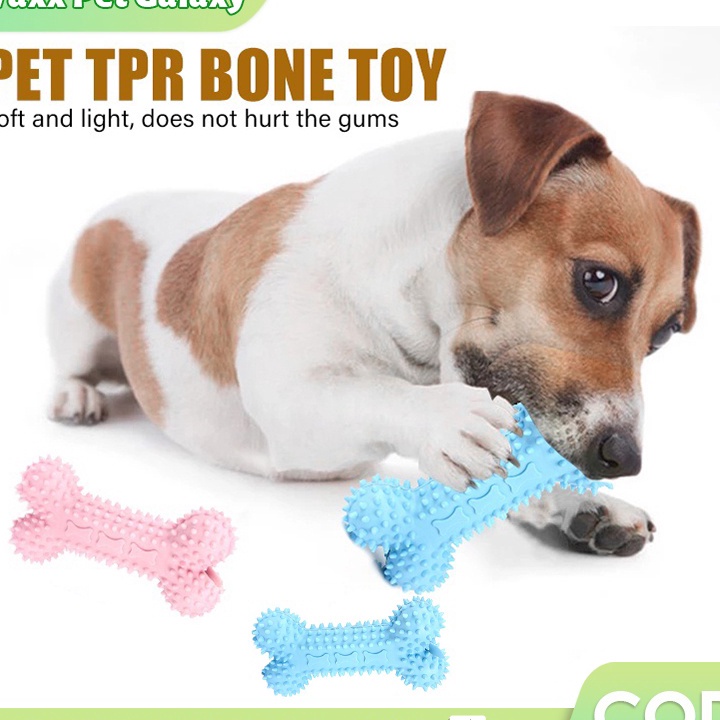 MEGA SALE Mainan Gigit Anjing Tulang Karet Elastis Tahan Banting Dog Toy