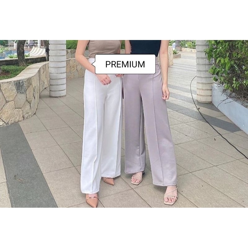 SUPER JUMBO/Kulot Scuba Cubit Jumbo XXXL Premium Tebal  Celana Panjang Wanita Dewasa Cullotte