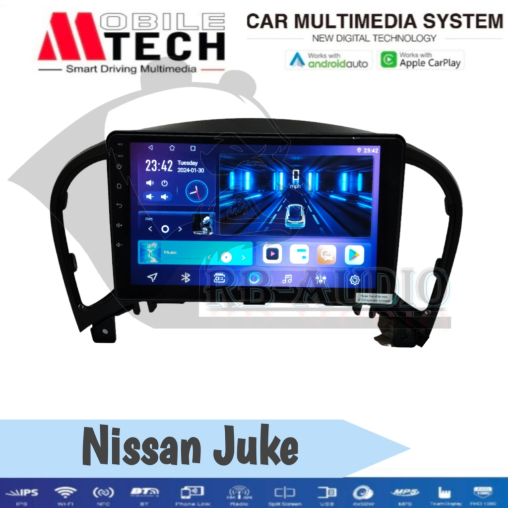 Head Unit Android Mtech For Nissan Juke 9 inch