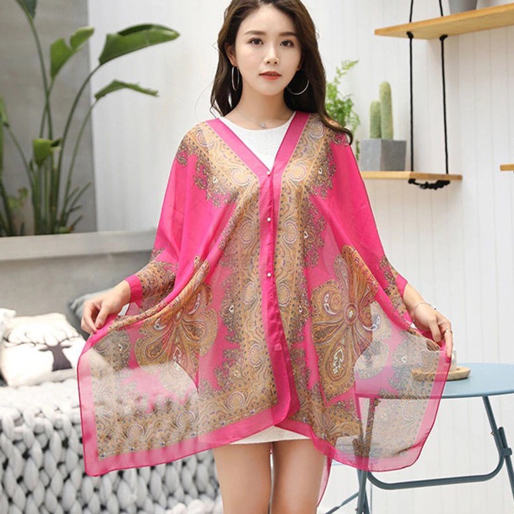 STAR Scarf outer syal selendang pelindung matahari luar ruangan wanita sunscreen cardigan Outer Pant