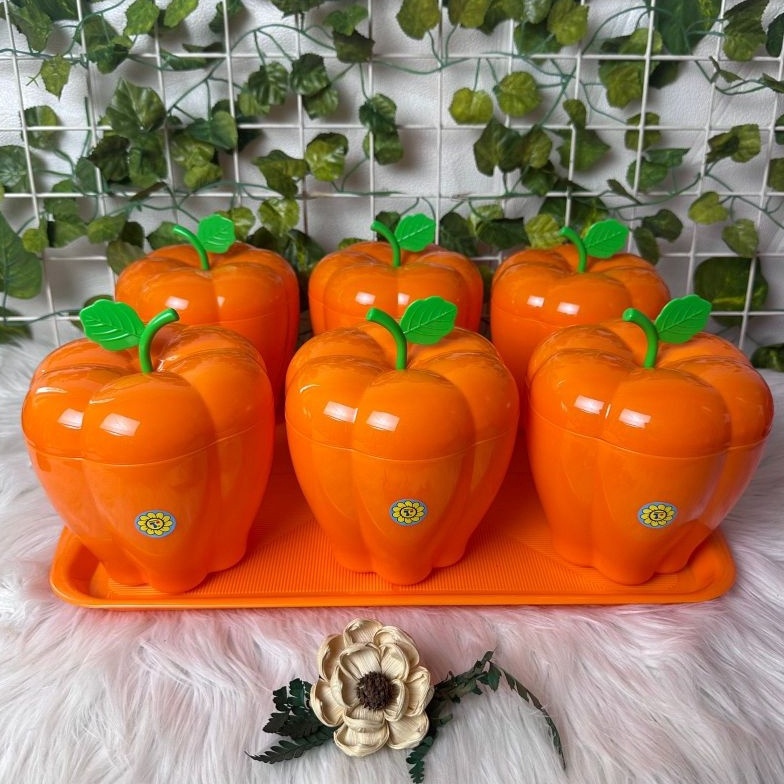 Seller Toples Set Labu  Nampan Unik Ukuran L 6 Toples1 Nampan 9HZ