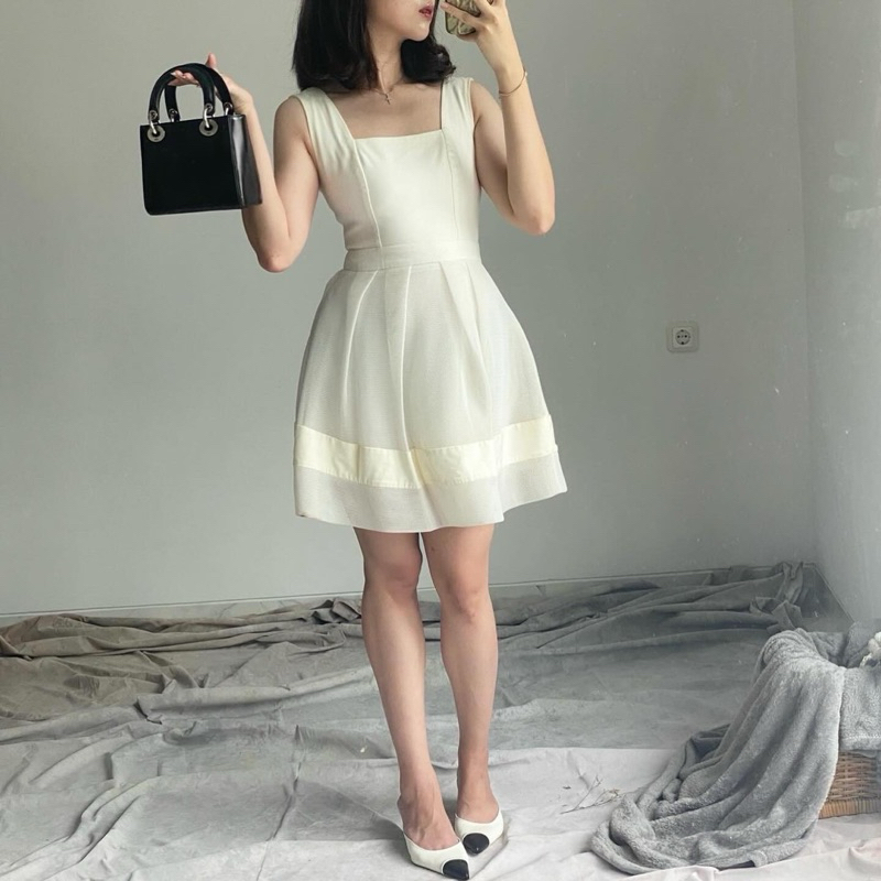 white korean dress