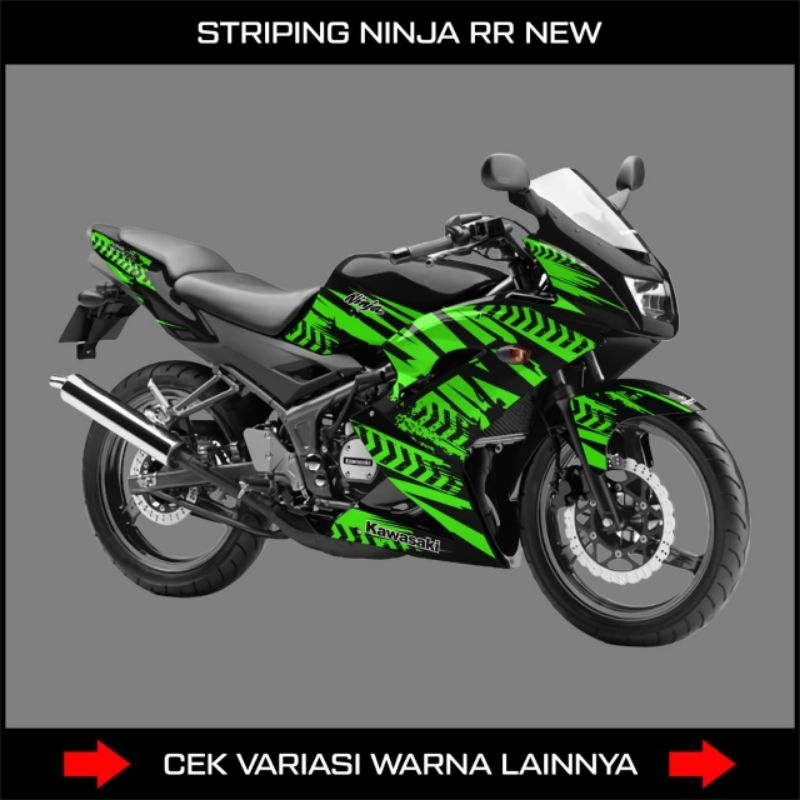 STRIPING NINJA RR 150 NEW VARIASI01 / STIKER MOTOR KAWASAKI NINJA RR NEW 150 GRAPIS / Decal Sticker 