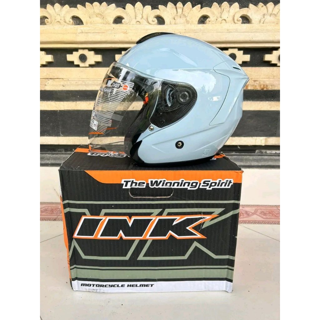 HELM INK DYNAMIC STEEL BLUE ORIGINAL HELM HALF FACE INK DYNAMIC STEEL BLUE VESPA ORIGINAL HELM TOURI