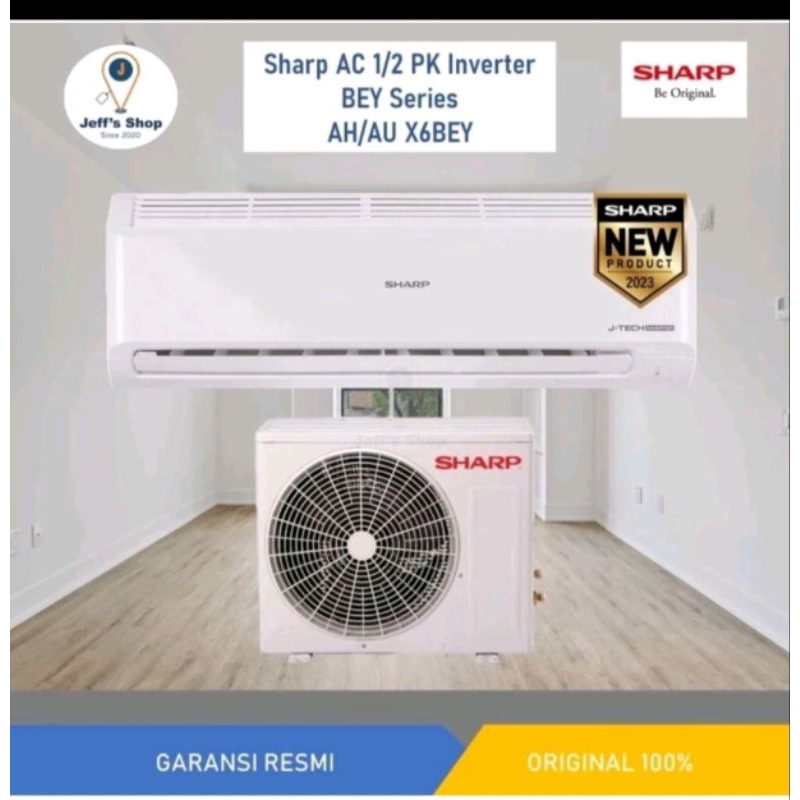 AC Sharp 0.5 PK inverter X6BEY bergaransi resmi