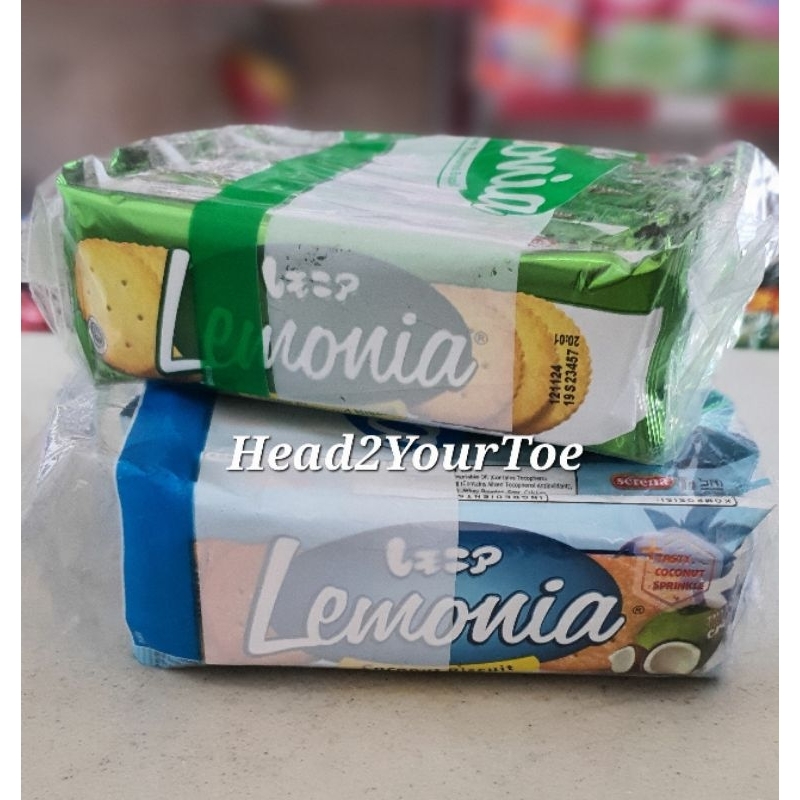 

Lemonia 1 pack isi 10 bungkus Varian Lemon, Kelapa, Coklat