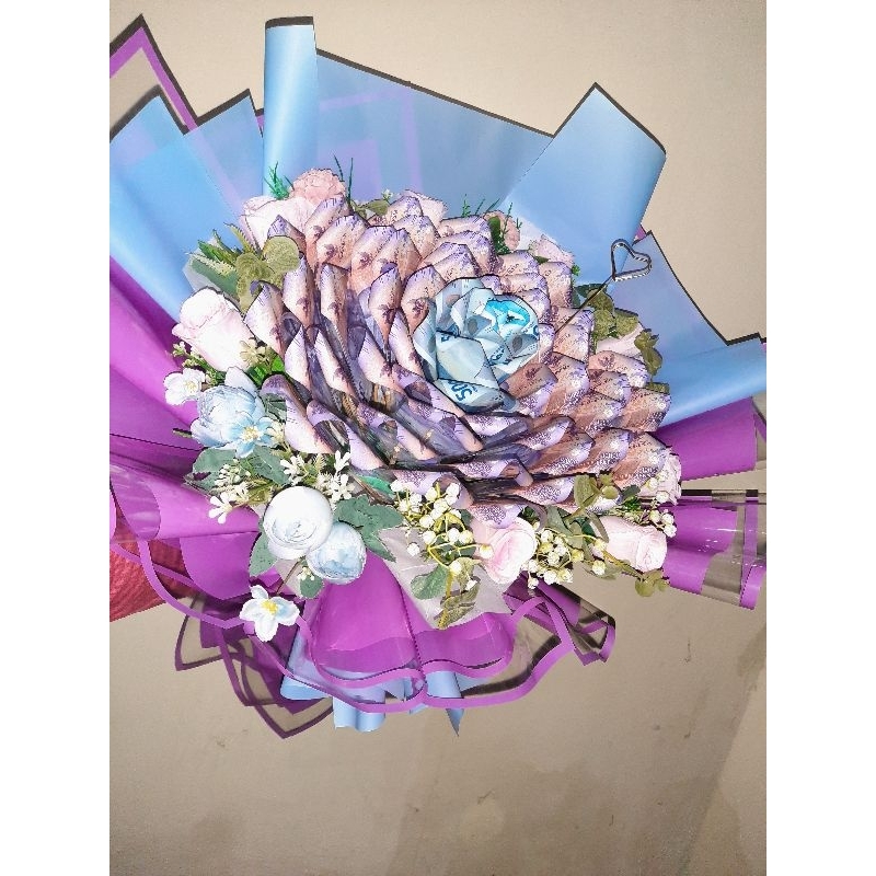 Money Bouquet - Buket Uang Surabaya - Round Mermaid Style