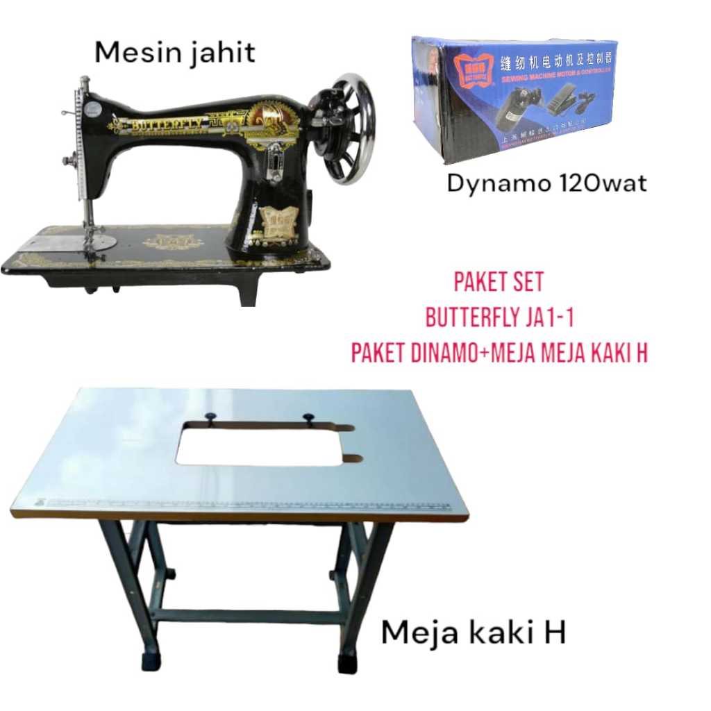 Mesin Jahit Butterfly Klasik Butterfly - Kepala Mesin Saja Tanpa Meja Kaki Dinamo Co