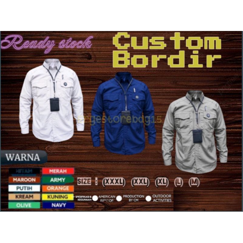 KEMEJA CUSTOM BORDIR KOMPUTER