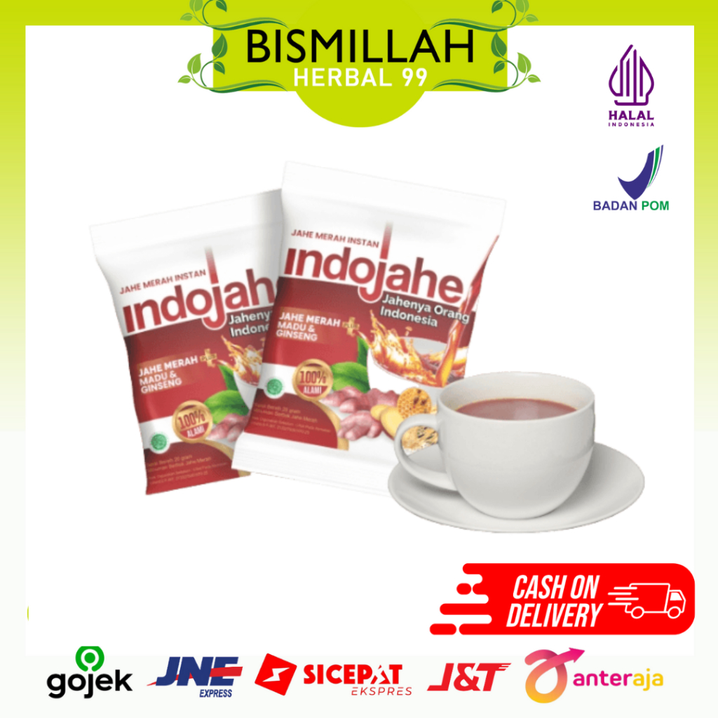

PROMO INDOJAHE Minuman Jahe Tradisional Herbal Asli Original | 10 pcs