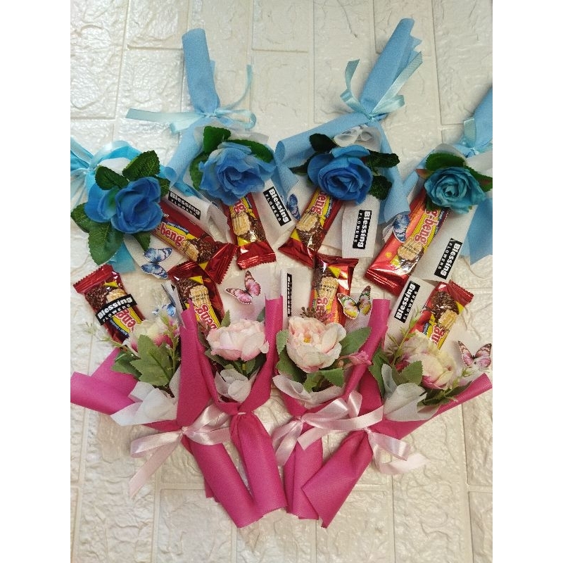 

Buket bunga single +Snack