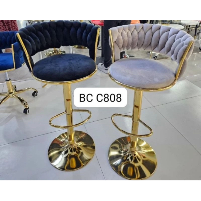 Kursi Bar Stainless Gold