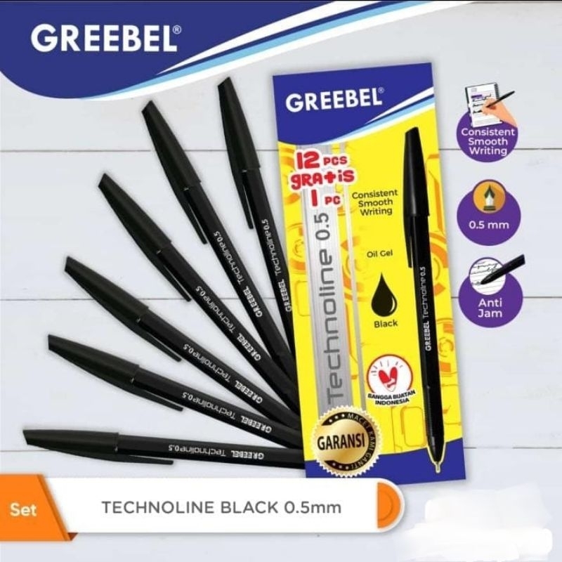 

GREEBEL PEN TECNOLINE 0,5 | BALLPOINT [ 12 FREE 1 ]