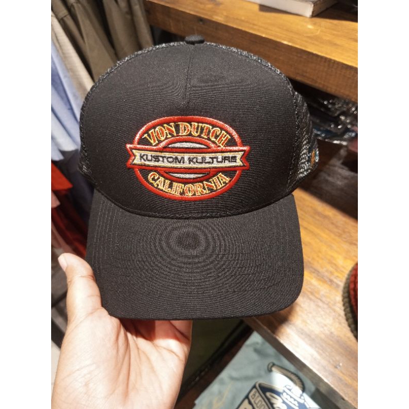 TOPI VON DUTCH ORIGINAL BLACK BEST SELLER