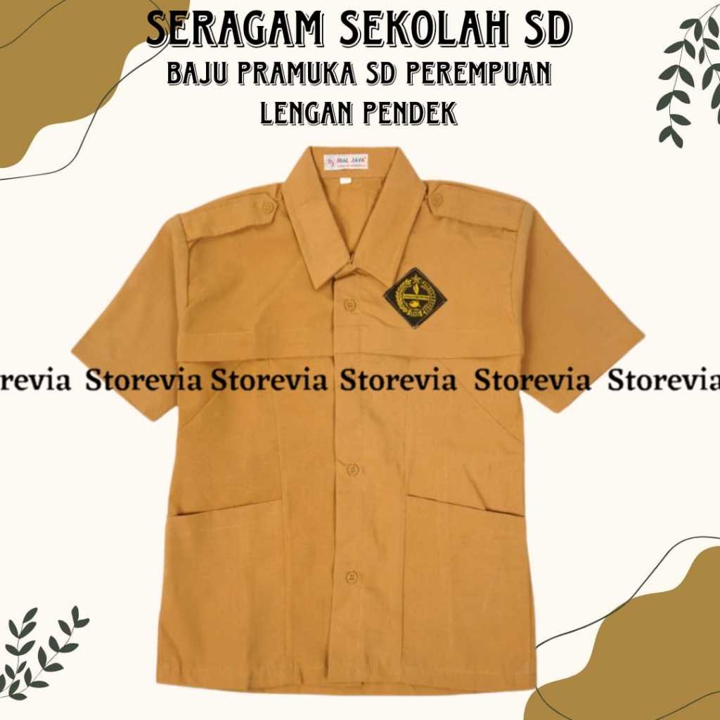 Seragam Sekolah Sd Atasan Bawahan Pramuka Pria Wanita Bisa Cod Baju Celana Secolah Dasar Murah Kelua