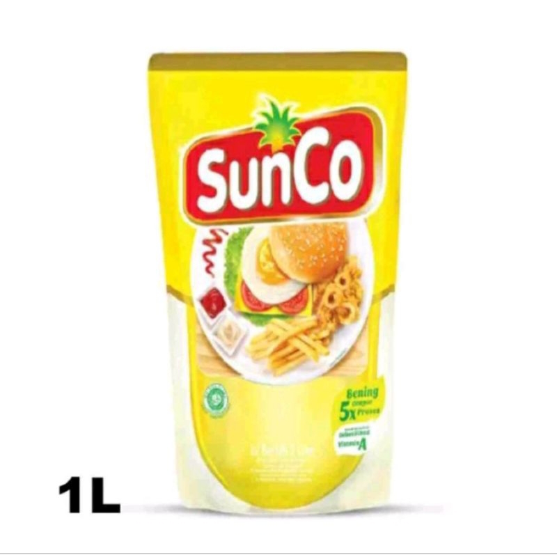 

MINYAK GORENG 1 LITER KEMASAN POUCH SUNCO