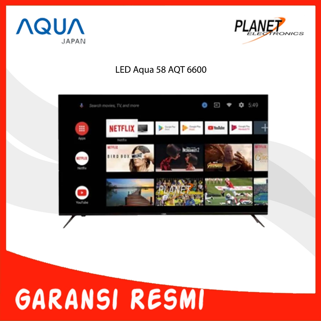 LED TV Aqua 58Inch 58 AQT 6700 Android TV