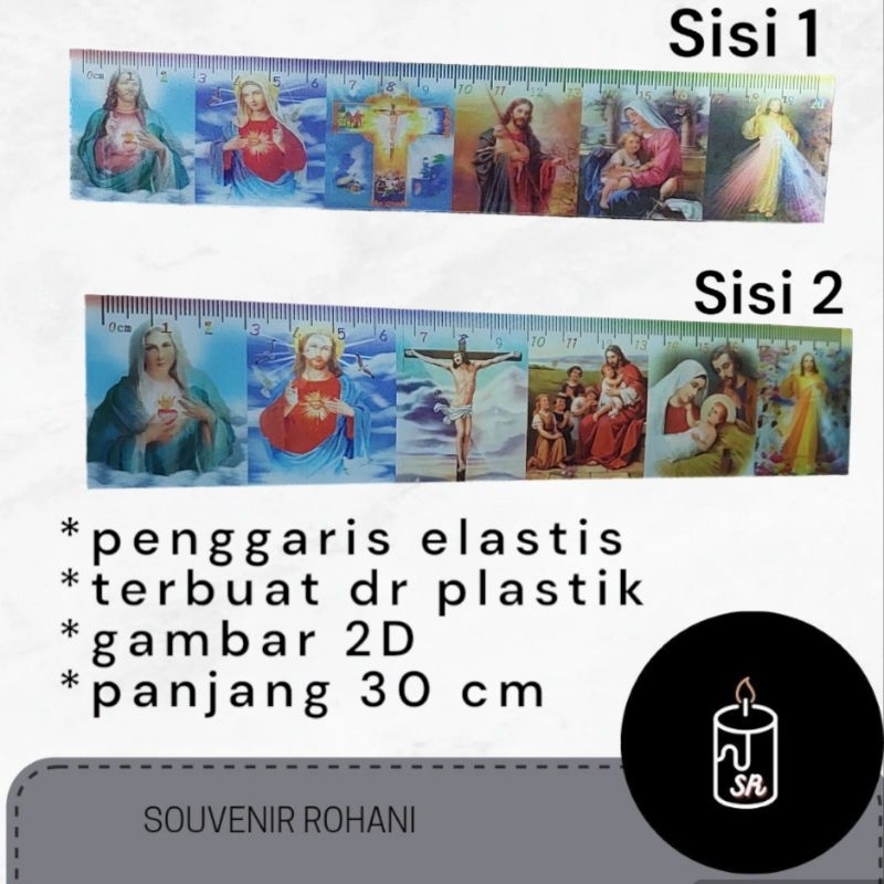 PENGGARIS GAMBAR TUHAN YESUS DAN BUNDA MARIA