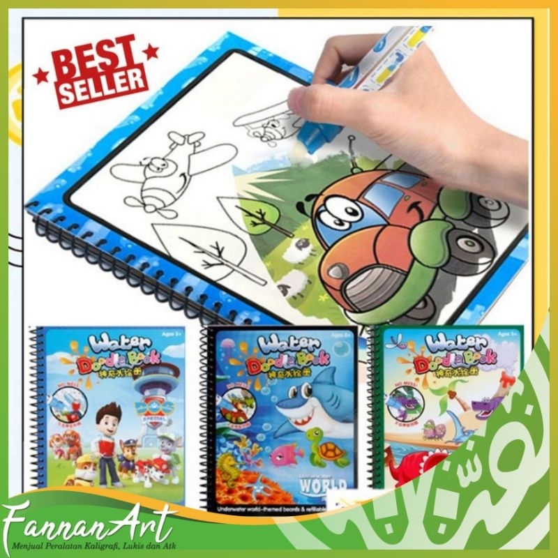 

Buku Gambar Magic Water Invisible Ink Buku Gambar Mewarnai Anak Spidol Air