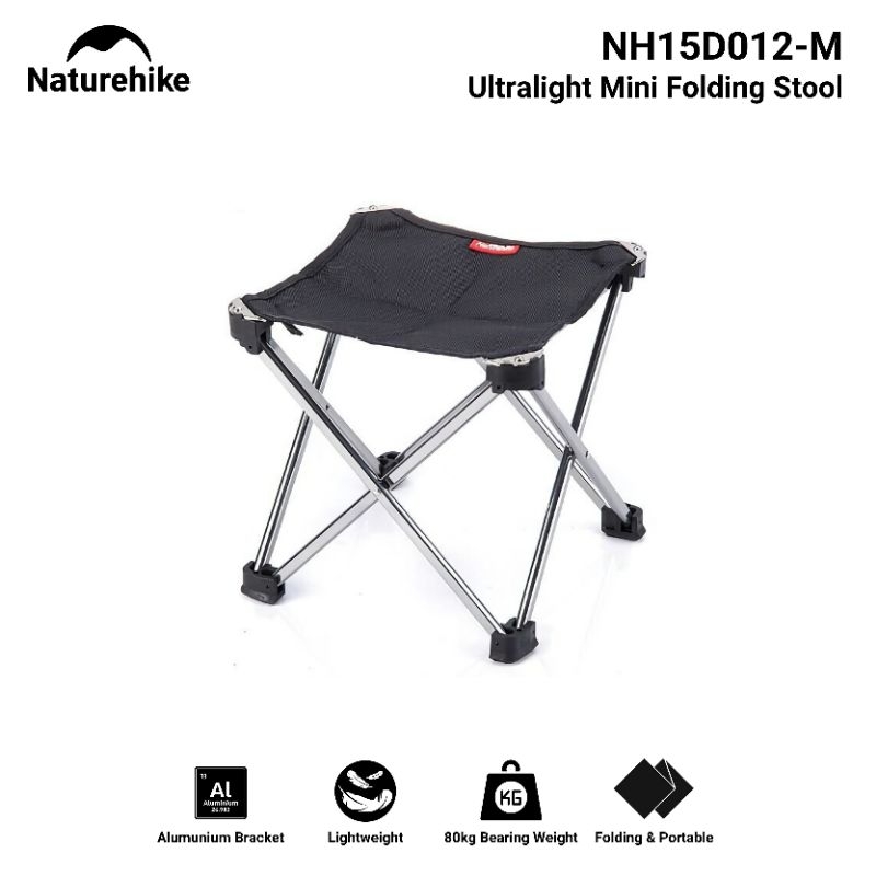 KURSI LIPAT NATUREHIKE NH15D012-M TIPE 2 NH20JJ019 TIPE 30 MINI PORTABLE FOLDING STOOL KURSI LIPAT U