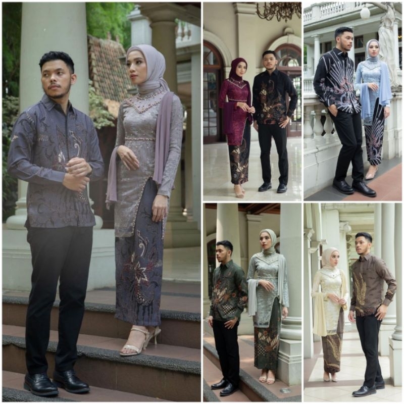 kebaya couple hanna / kebaya couple modern / kebaya batik / batik couple