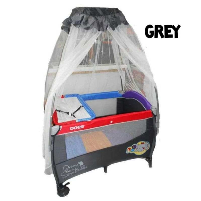 Makassar - Box Bayi Does DS 172 Dengan 4 Tiang Kelambu Bisa Diayun | Tempat Tidur Bayi