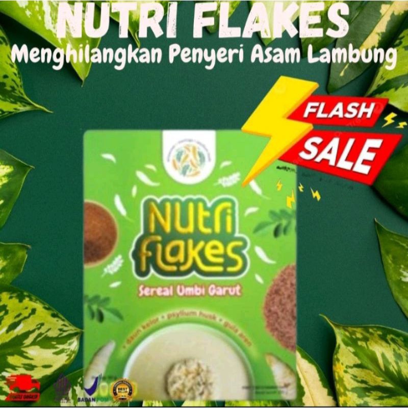 

NUTRIFLAKES SEREAL UMBI GARUT - minuman sehat sembuhkan asam lambung