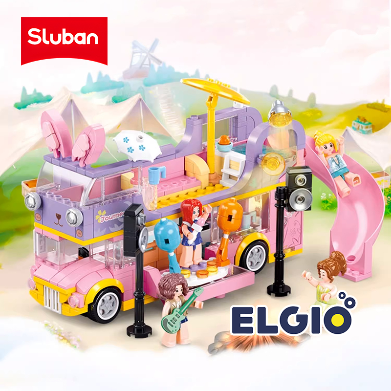 Sluban Bricks Mobil RV Theater Car Music B1165