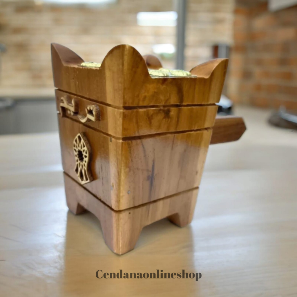 Tempat Dupa, Tempat Bukhur Serbuk Mabkhara Logo Terompah Tinggi 11 cm