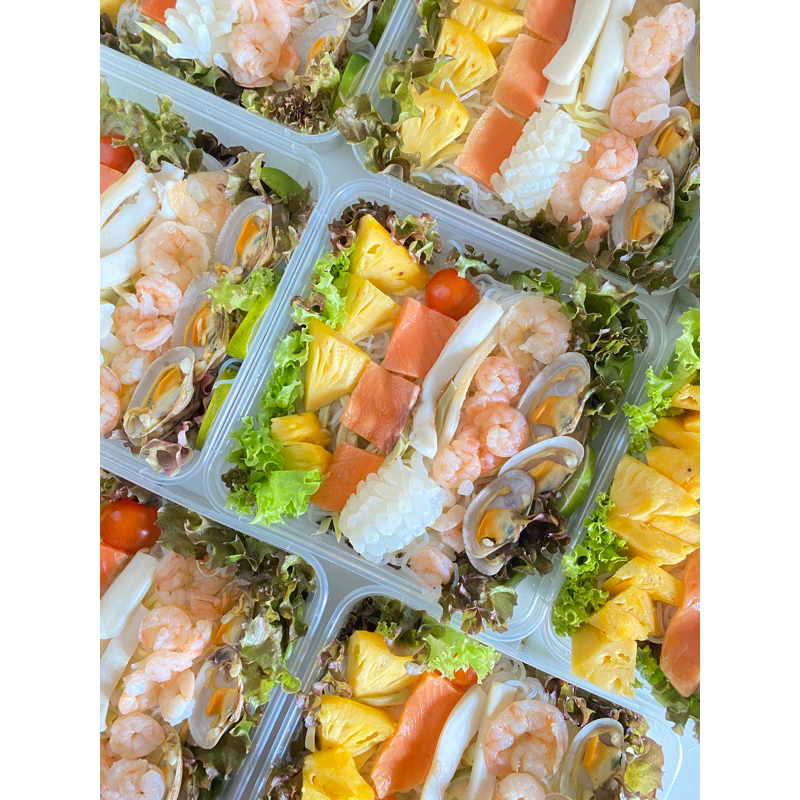 

Somtam seafood lengkap / Salad Thailand / salad seafood sayuram