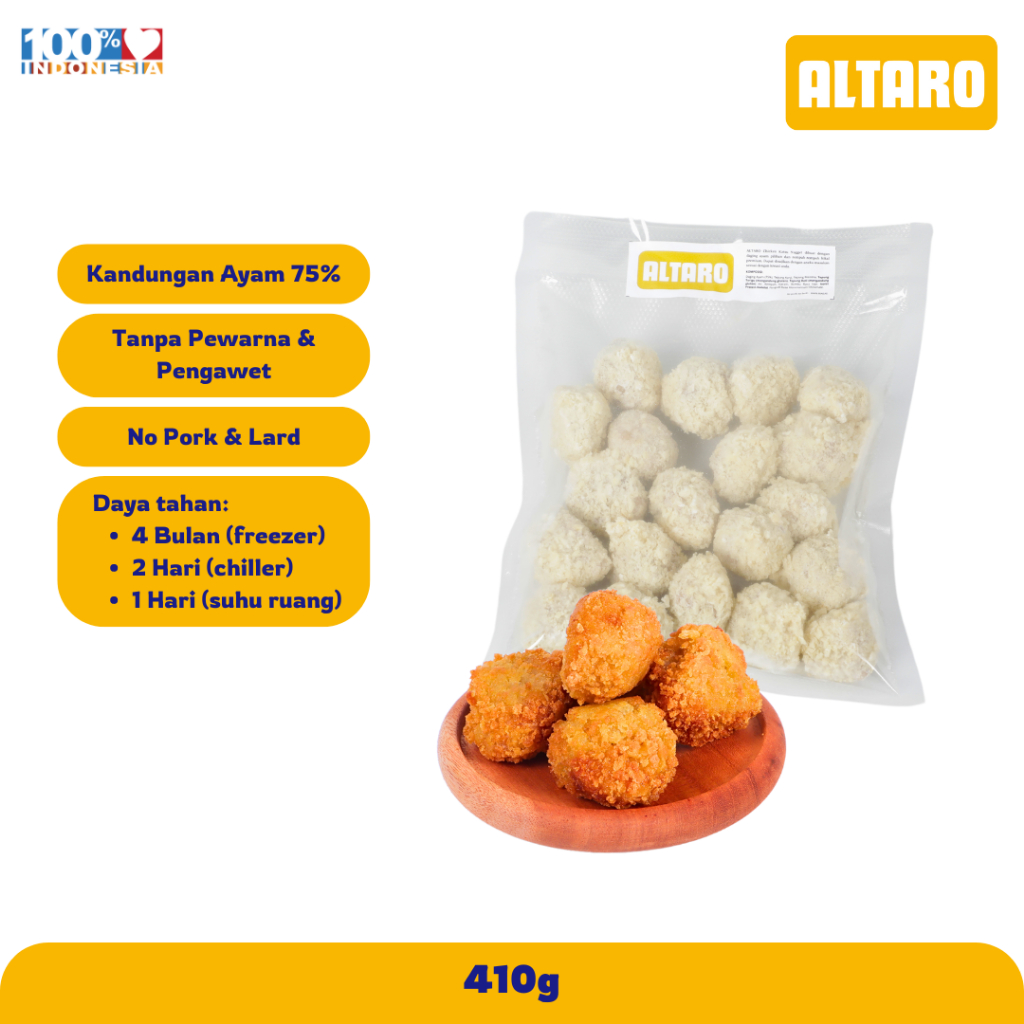 

Chicken Bites Isi 20pcs (ALTARO_frozenfood)