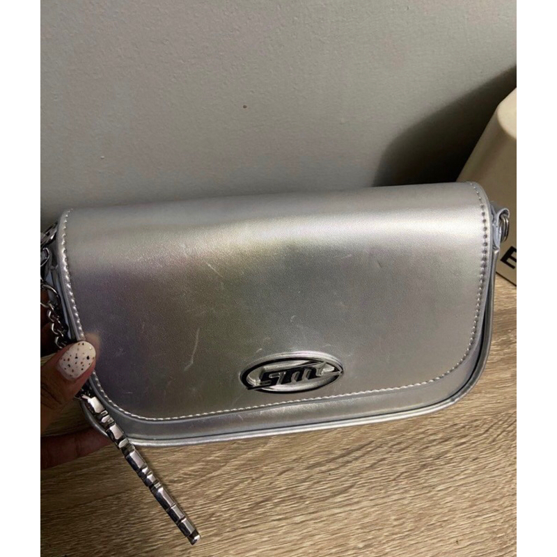 preloved tas ori steve madden silver
