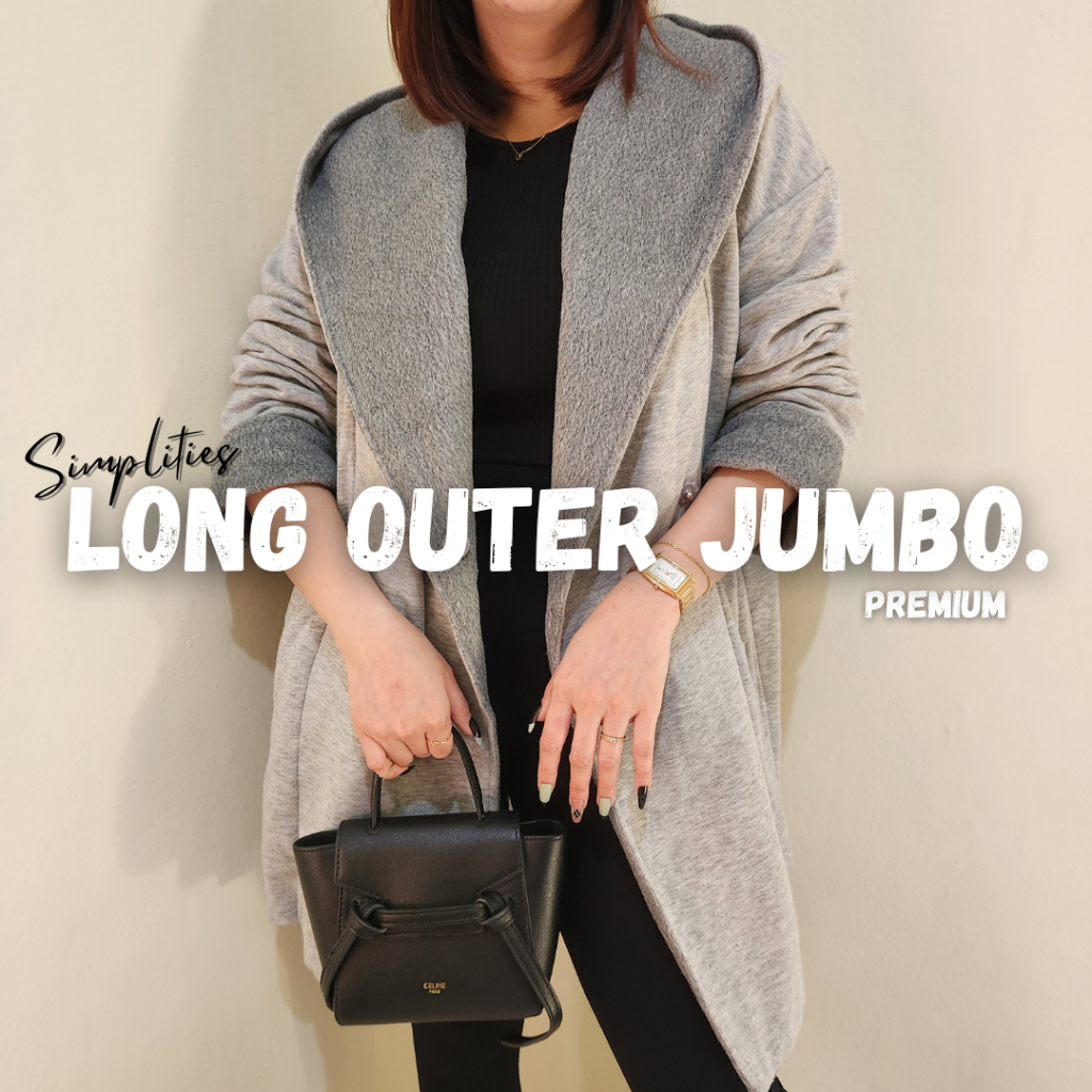 Outer Jumbo LD 120 130 long coat kekinian big size