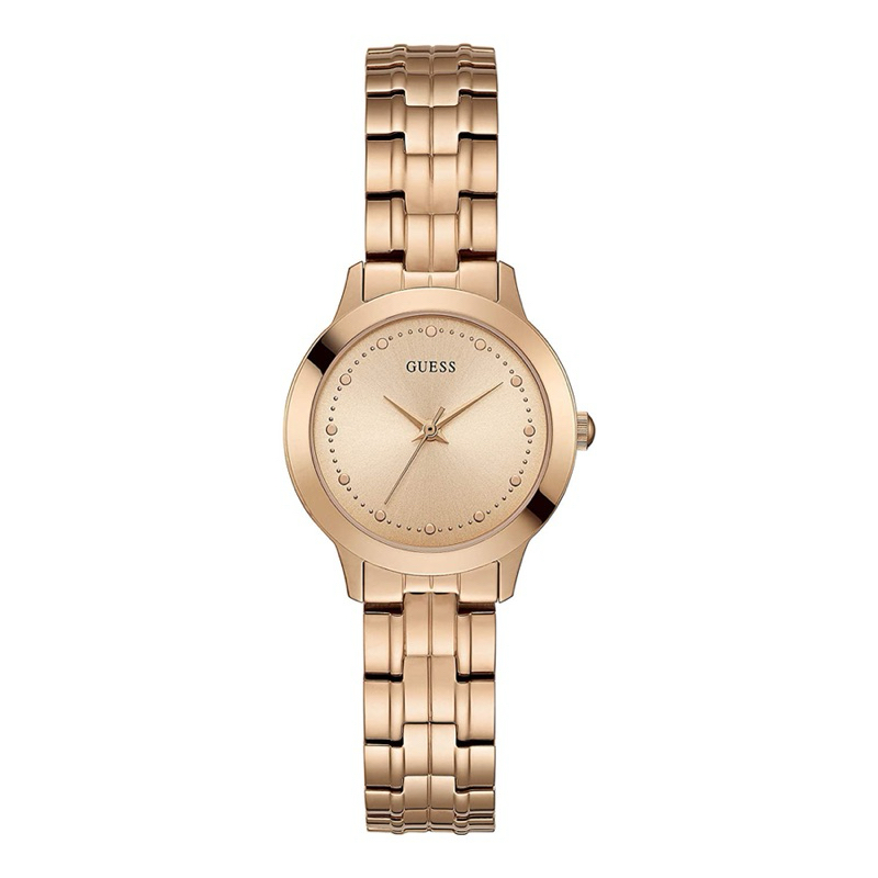 GUESS W0989L3 Jam Tangan Wanita Analog Rose Gold Original